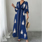 👗Women's Elegant V-Neck Print Maxi Dress