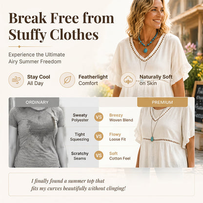 🌸Best Sellers-Women's Bohemian Hollow-Out Fringe Top