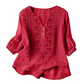 ⌛Limited-time offer-Women's Artistic Style Breathable Short Sleeve Top
