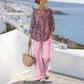 👕Women's Summer Striped 2-Piece Set - Throw On - Look Stylish Instantly☀️