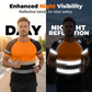 📢📢50% OFF !!!⏰Men’s Fluorescent Color Block Athletic Shirt Outdoor Safety Tee