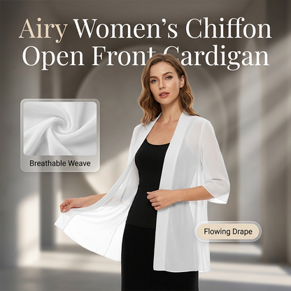 🎁✨Women's Chiffon Open Front Cardigan Loose
