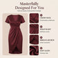 Women's Short Sleeve V-Neck Asymmetrical Wrap Dress