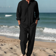 ⏳ LIMITED TIME 50% OFF! 🔥 Men's Minimalist Casual Shirt and Pants Set – Breathable Blend & Stylish Button Detail ☀️