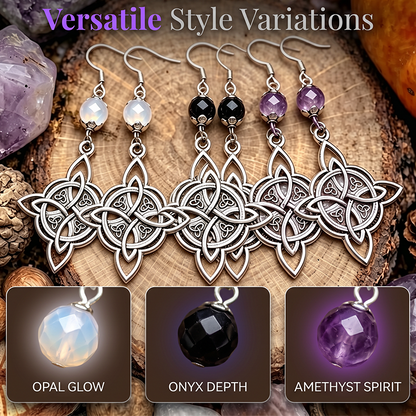 Vintage Celtic Knot Drop Earrings