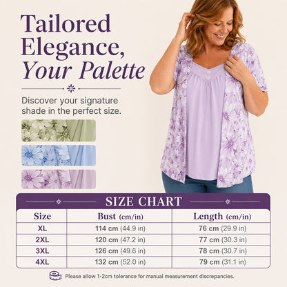Women's Plus Size Floral Print Top
