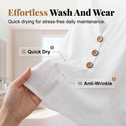 🔥 50% OFF⏰Women's V-Neck Sleeveless Cotton Linen Vest✨