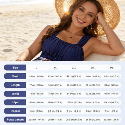 👙✨סט בגדי ים שני חלקים מידות גדולות, בקרת בטן, נוח ומוצא מחמיא לגוף