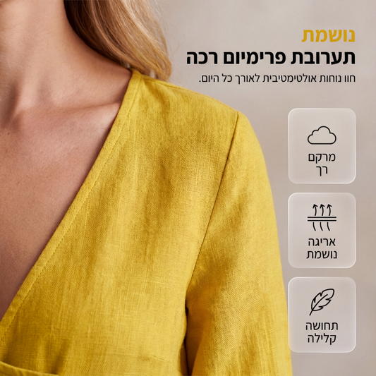 שמלת חולצה עם שרוולים ארוכים בהשראת וינטג'