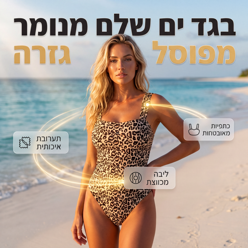 בגד ים יחיד מודפס מודרני לנשים