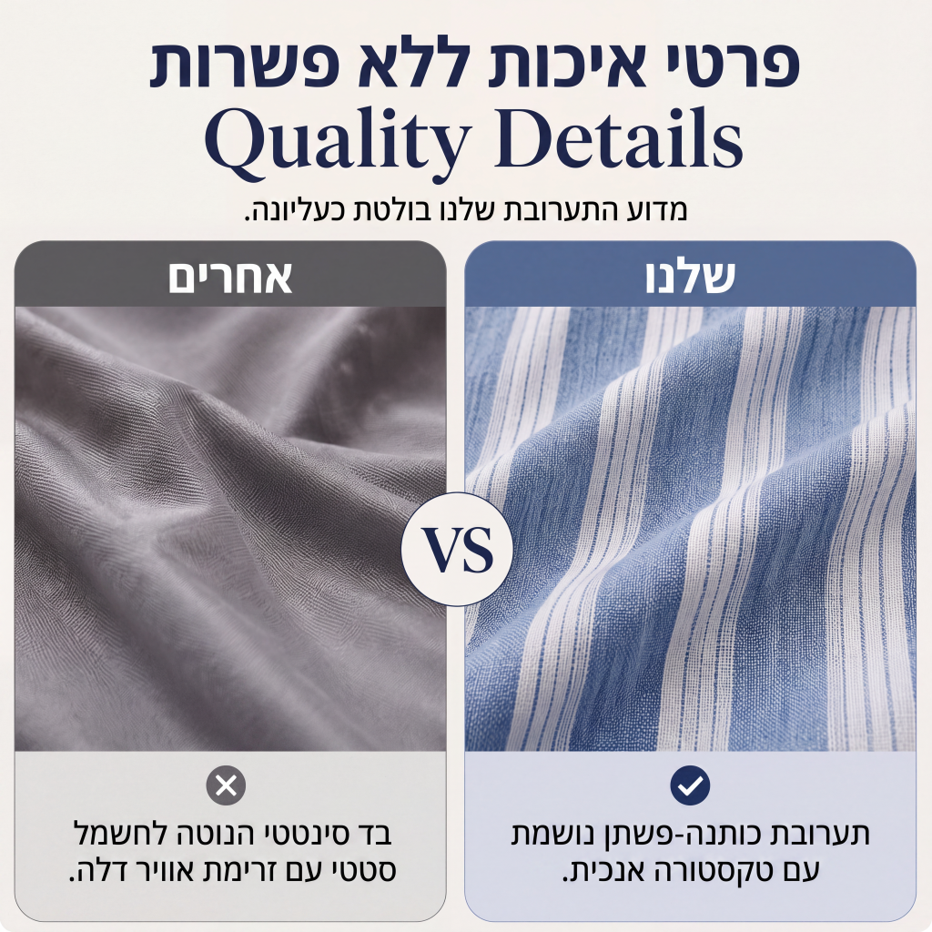 סט קז'ואל נשי רופף בעיצוב קו V ומפוספס, מורכב משני חלקים