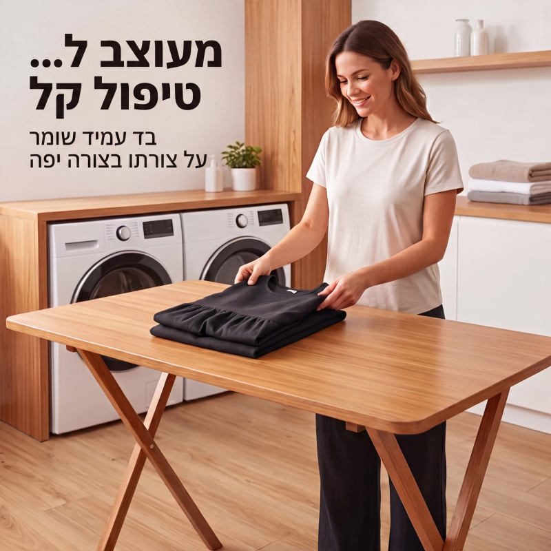 סט טופ קז'ואלי לנשים ללא שרוולים עם קפלים ומכנסיים רחבים ארוכים