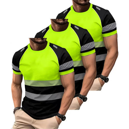 חולצת עגול לגברים בעל נראות גבוהה