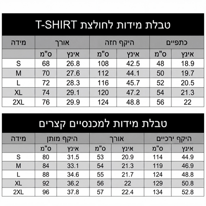 סט שני חלקים חולצת טישרט קז'ואל ומכנסיים קצרים לגברים