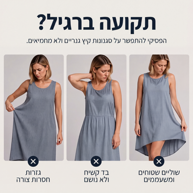 שמלת ג'ינס ללא שרוולים לנשים עם שוליים א-סימטריים