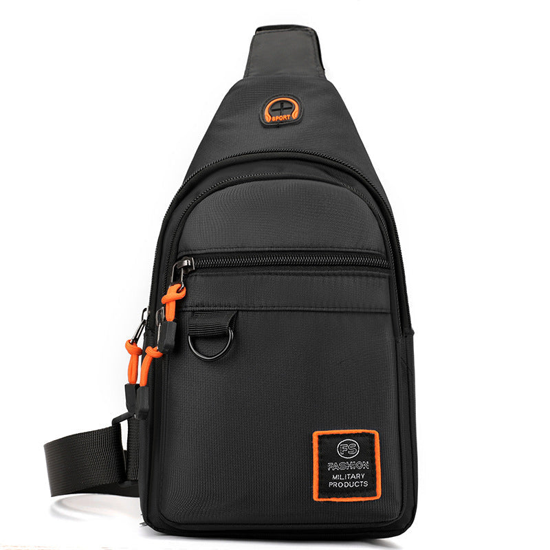 🎒 תיק אלכסוני (Sling Bag) עמיד למים עם תאים מרובים | אחסון מאורגן, רצועה מתכווננת ויציאה לאוזניות 🌧️✨