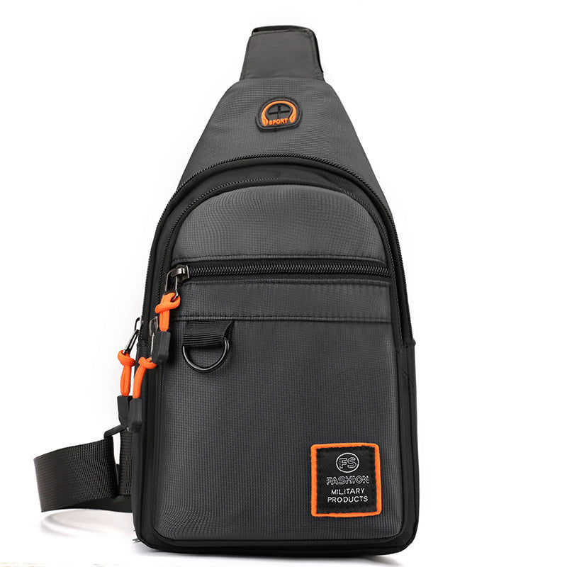 🎒 תיק אלכסוני (Sling Bag) עמיד למים עם תאים מרובים | אחסון מאורגן, רצועה מתכווננת ויציאה לאוזניות 🌧️✨