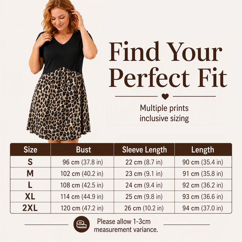 Women's V Neck Short Sleeve Midi Dress