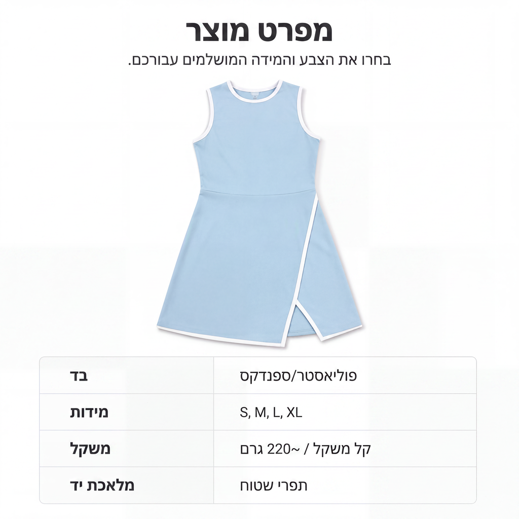 שמלת טניס קלילה ונוחה