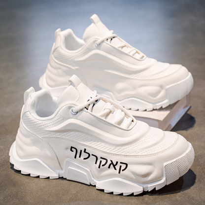 נעלי סניקרס אופנתיות לגברים עם סולייה עבה