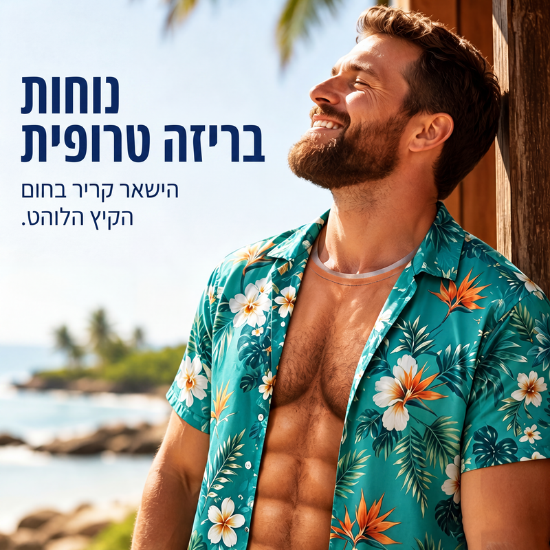חולצת הוואי לגבר עם הדפס פרחים טרופיים, קצרת שרוולים, חולצת ביץ' קז'ואל עם כפתורים