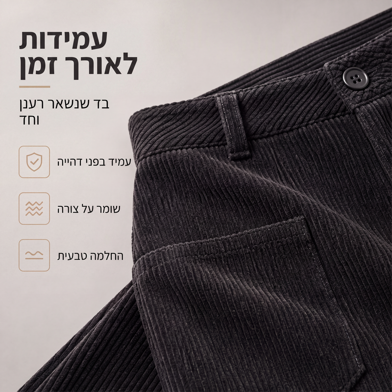 ⌛מבצע לזמן מוגבל – מכנסיים לנשים בסגנון קז'ואל, בגזרה רפויה ורגליים רחבות