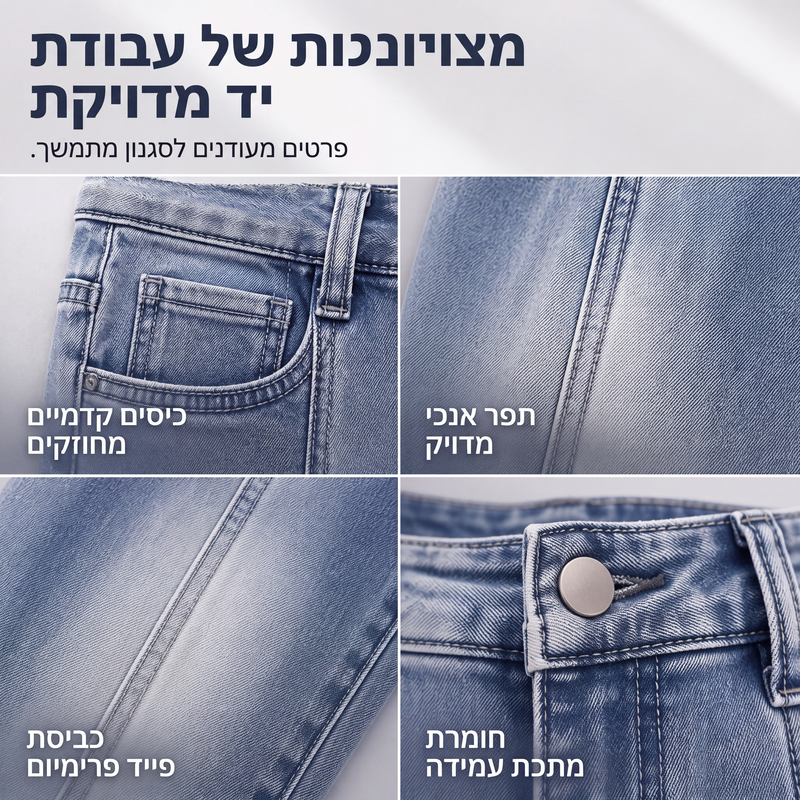 ג'ינסים סקיני מצרים לנשים במידה גבוהה