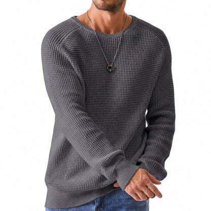 Men's Modern Waffle Knit Sweater