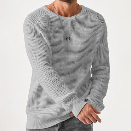 Men's Modern Waffle Knit Sweater