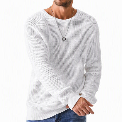 Men's Modern Waffle Knit Sweater