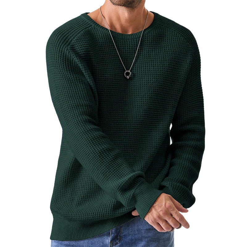 Men's Modern Waffle Knit Sweater