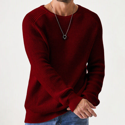 Men's Modern Waffle Knit Sweater