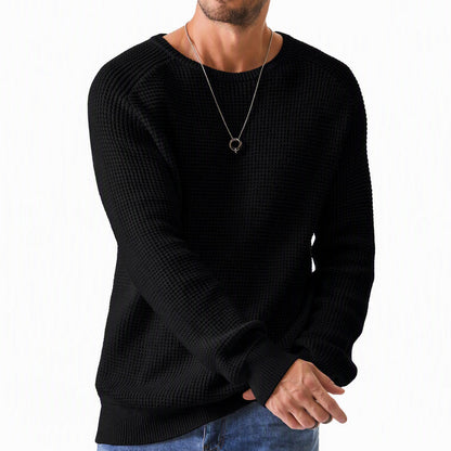 Men's Modern Waffle Knit Sweater