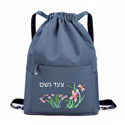 תיק גב וינטג' לנשים עם שרוך מתקפל