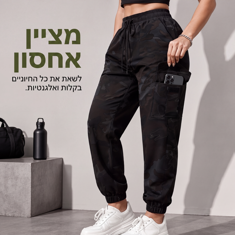 מכנסי קרגו לנשים, ג'וג'רים קלים לחוץ