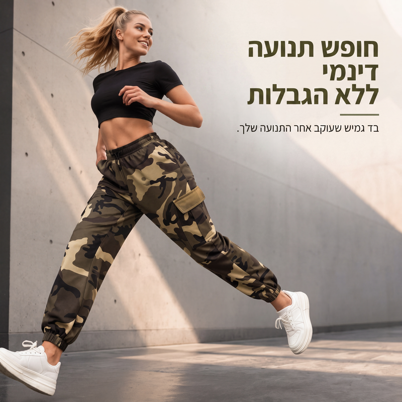 מכנסי קרגו לנשים, ג'וג'רים קלים לחוץ
