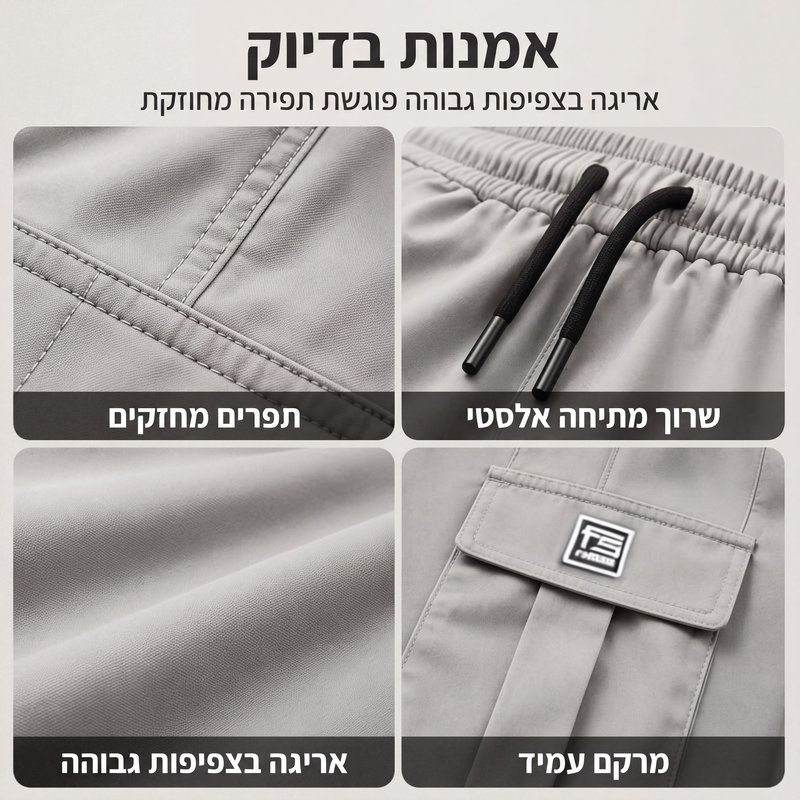 מכנסי קרגו רחבים קז'ואל לגברים