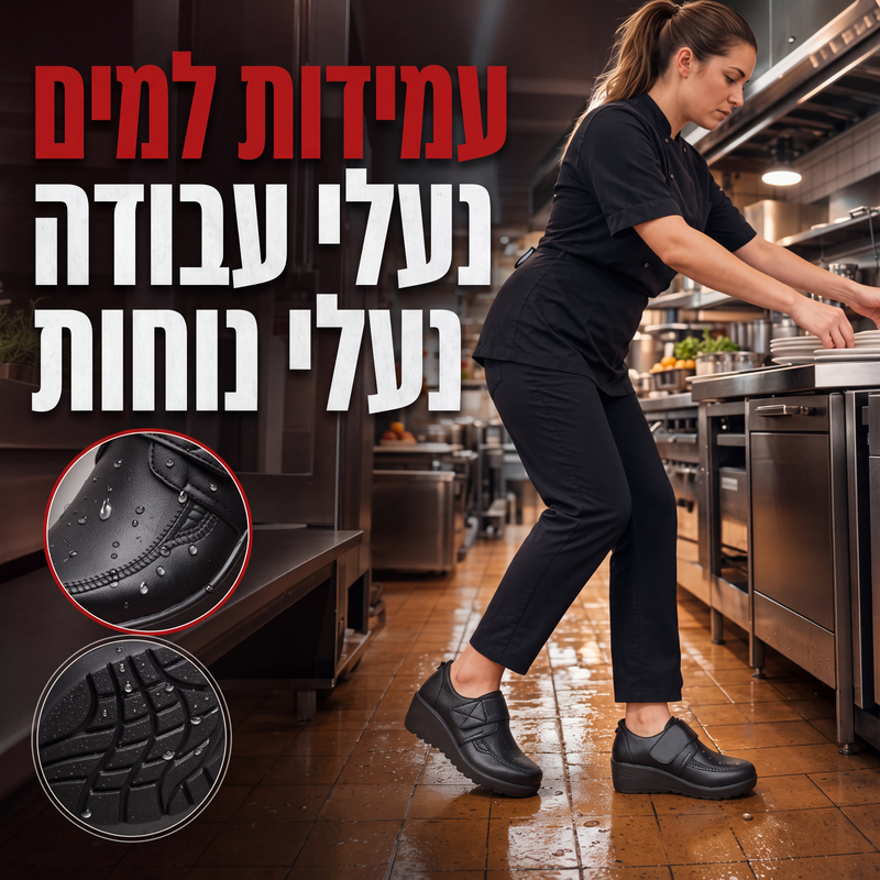 נעלי עבודה נוחות עמידות במים