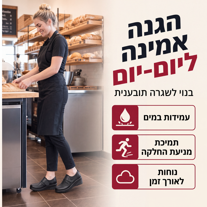 נעלי עבודה נוחות עמידות במים
