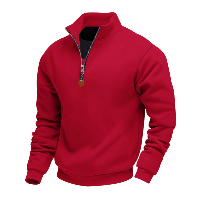 ✨Men's Stand Collar Quarter-Zip Pullover – Smart, Cosy & Effortlessly Versatile
