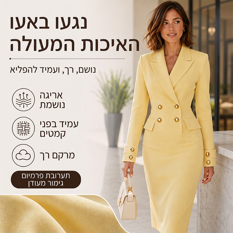 שמלת בלייזר דו-שורות לנשים