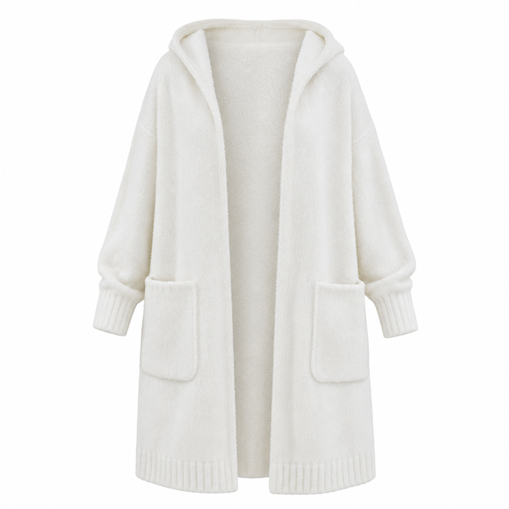 👚✨ קרדיגן סרוג ארוך עם ברדס לנשים ✨ קנו כל 2 פריטים וקבלו הנחה נוספת של 8%
