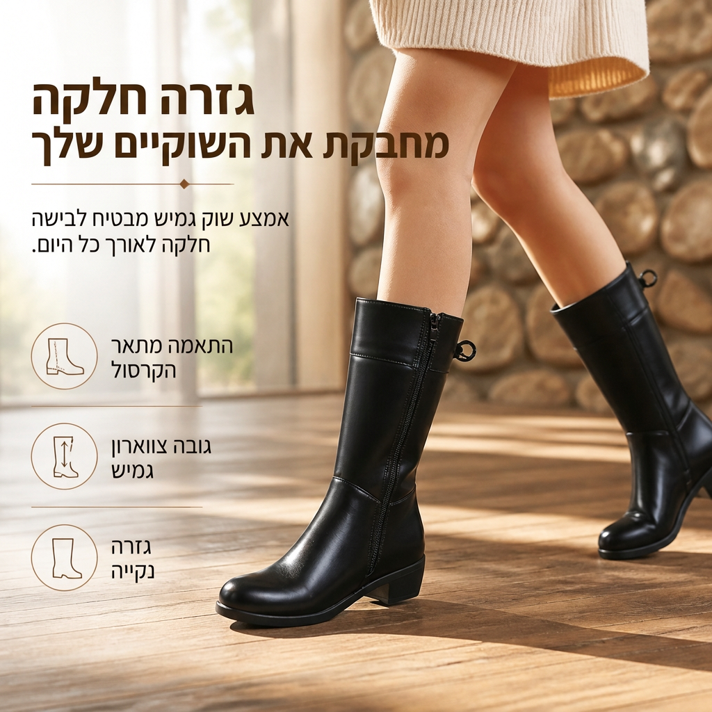 מגפי מרטין חורפיים לנשים מרופדים בפליס