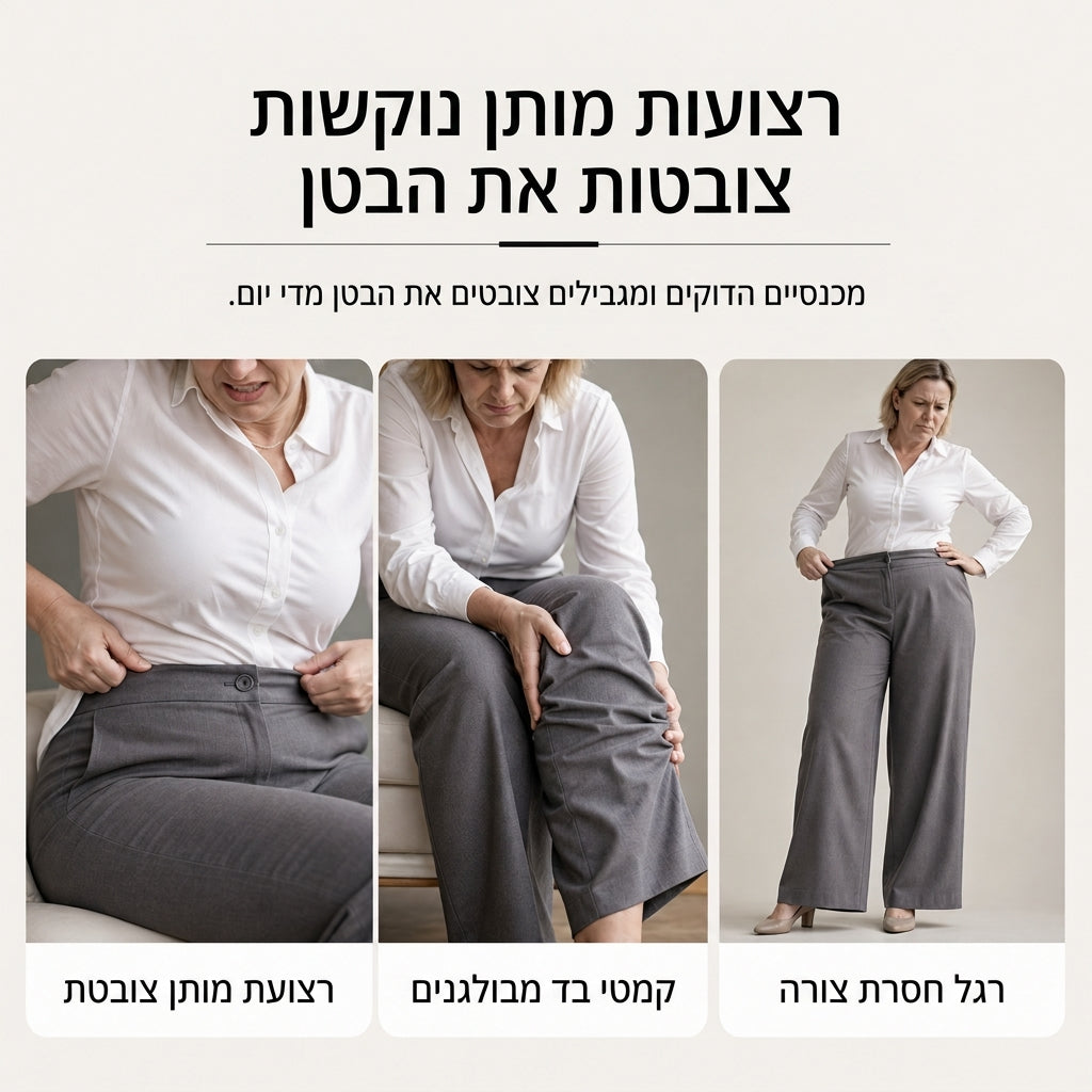 👖 מכנסי קז'ואל לנשים בגזרה גבוהה, רגליים רחבות וחיתוך מדויק עם נפילה זורמת וחלקה