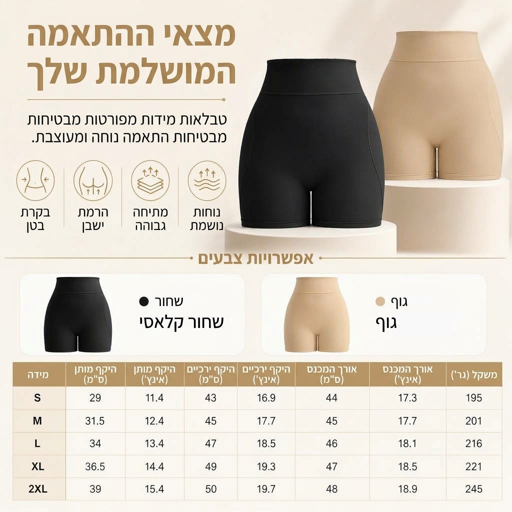 מכנסי שייפר מרופדים לנשים, בקרת בטן וגב גבוה