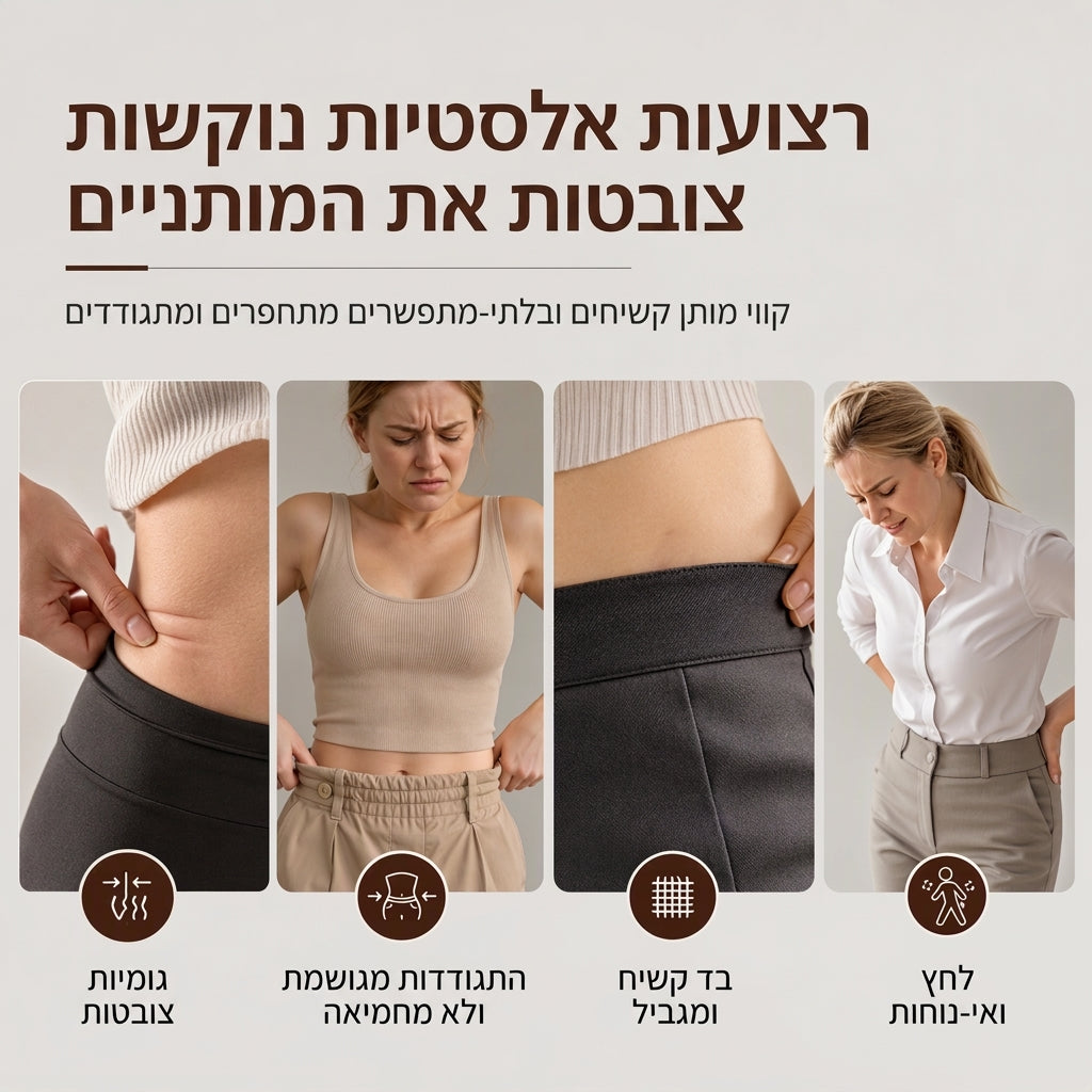 חצאית קפלים עם נקודות פולקה בגזרה גבוהה לנשים