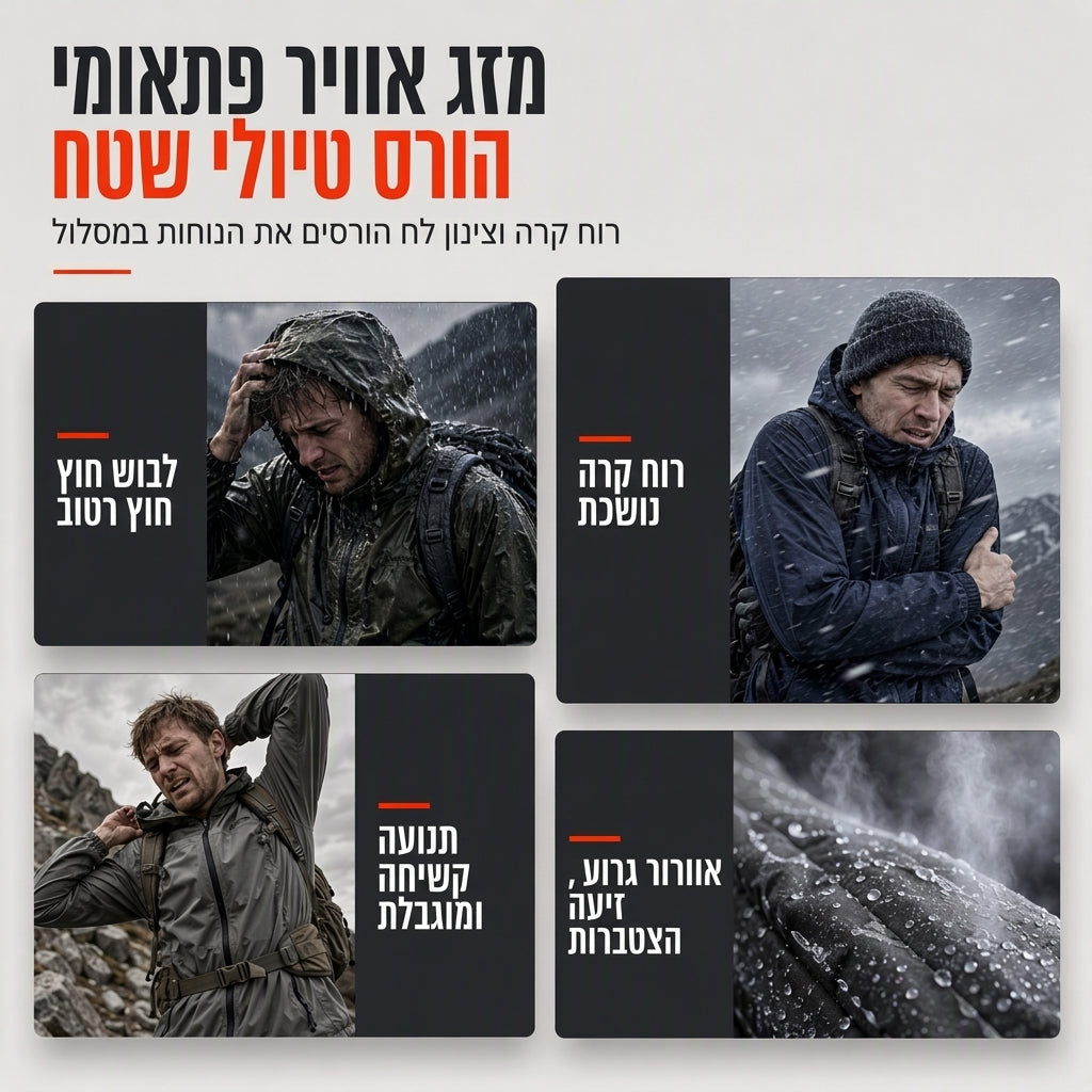 מעיל רוח חיצוני לגברים עם כובע נתיק