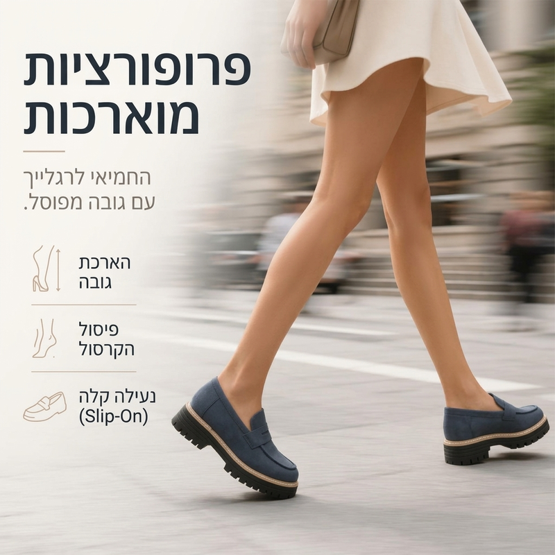 נעלי לופר לנשים ללא שרוכים, סגנון קז'ואל