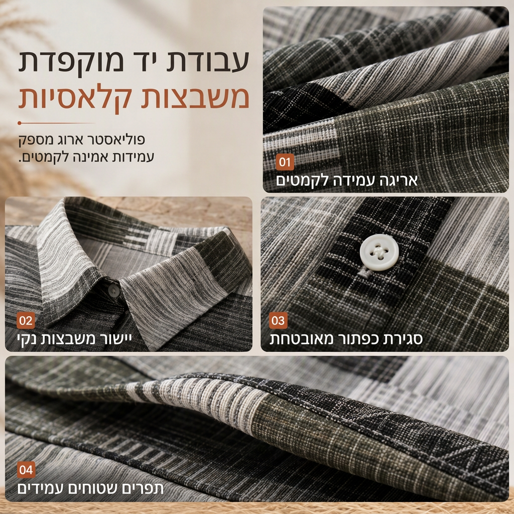 חולצת קפלים מרובעת במידה רפויה, קטיפה חיצונית במידות גדולות להגנה מפני השמש לאביב ולסתיו