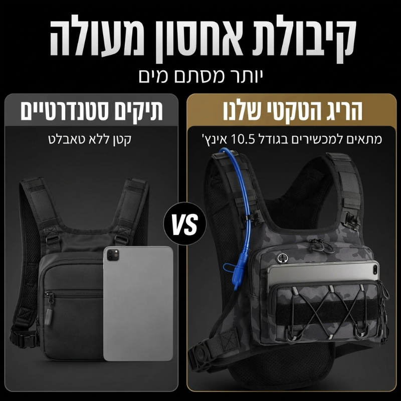 חגורת חזה לאופניים מוכנה להידרציה לגברים